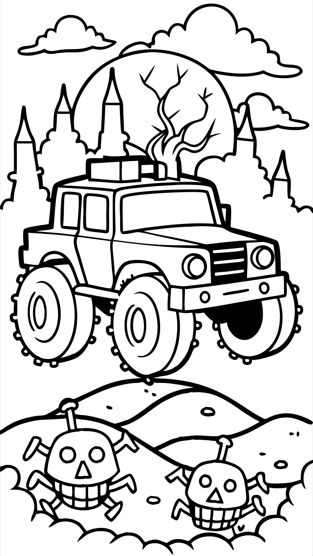 grave digger monster truck coloring pages